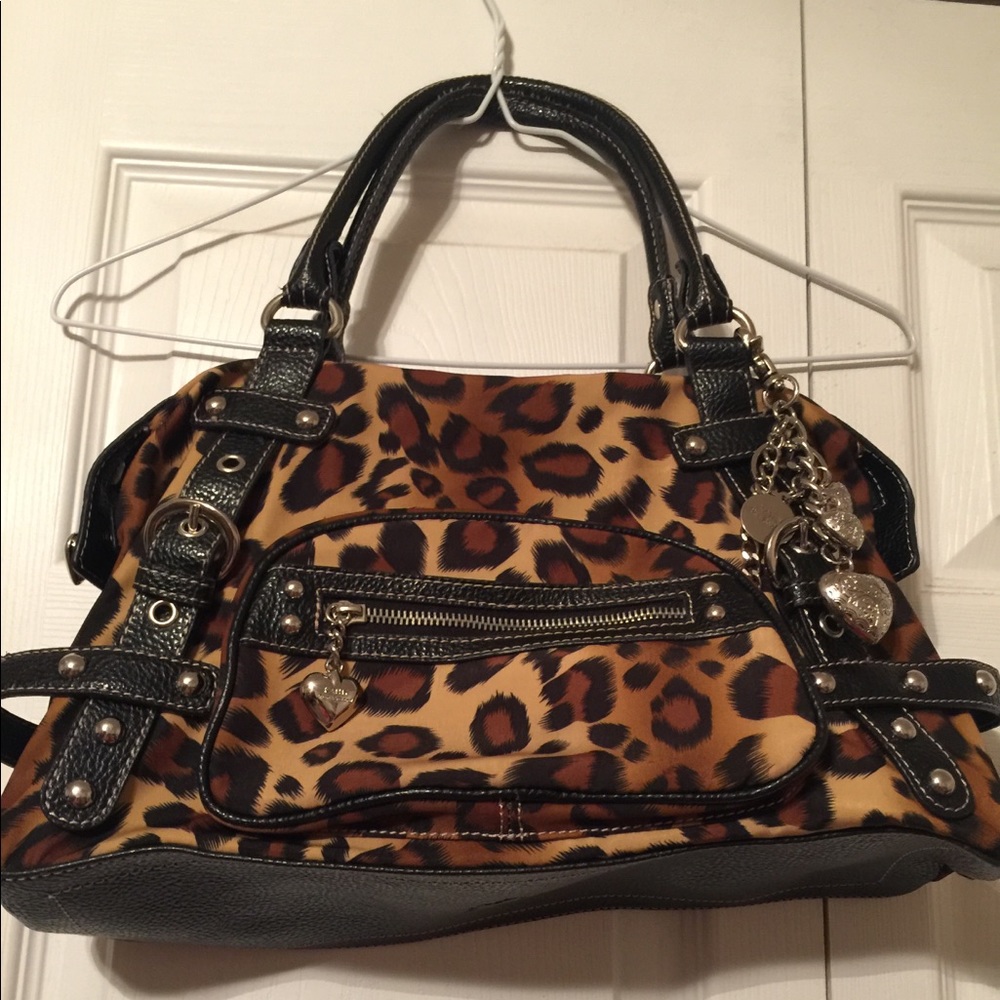 Kathy Van Zeeland cheetah leopard purse